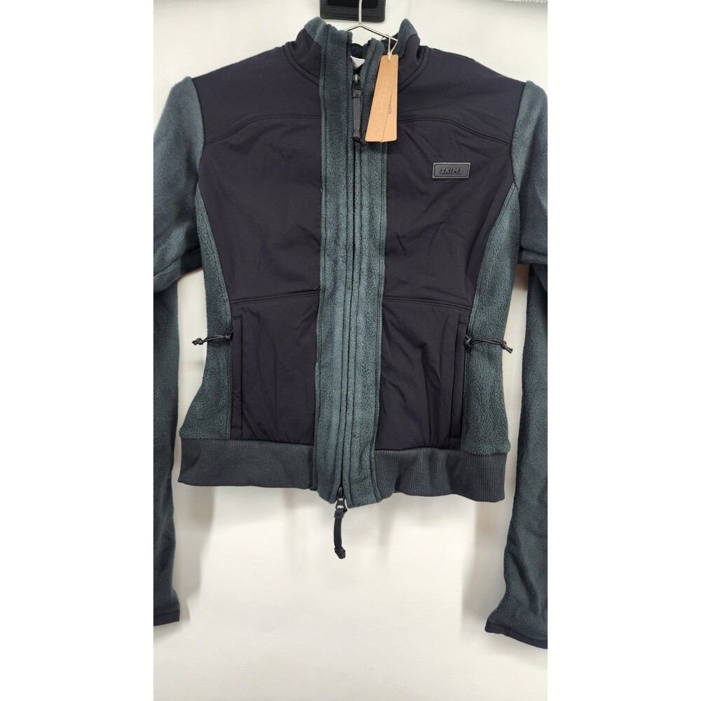 NWT SKIMS Dark Teal XS Fleece Lounge Fitted Jacket NWT